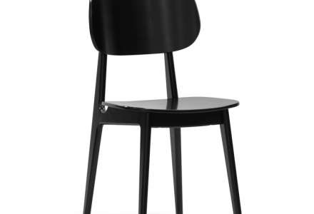 Židle BUNNY - buk - černý lak